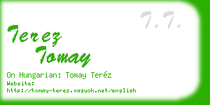 terez tomay business card